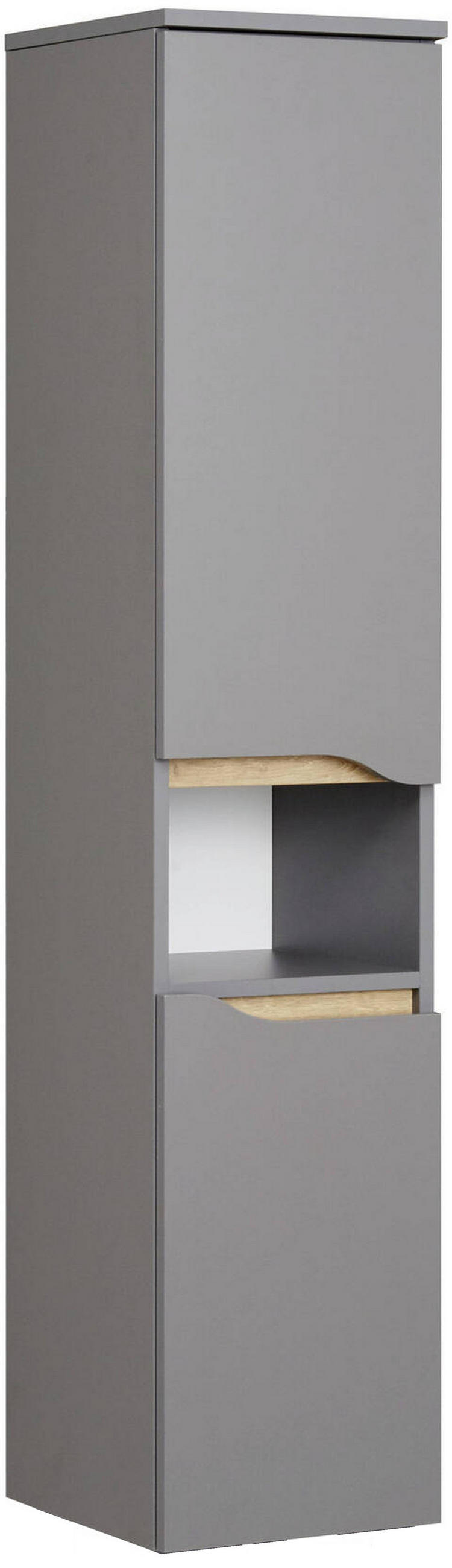 MIDISCHRANK 30/141/33 cm  - Eichefarben/Dunkelgrau, KONVENTIONELL, Glas/Holzwerkstoff (30/141/33cm) - Pelipal