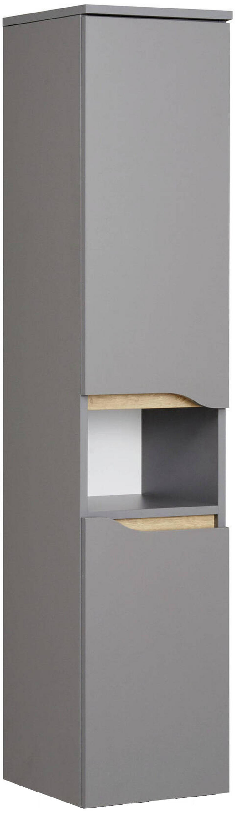 MIDISCHRANK 30/141/33 cm  - Eichefarben/Dunkelgrau, KONVENTIONELL, Glas/Holzwerkstoff (30/141/33cm) - Pelipal