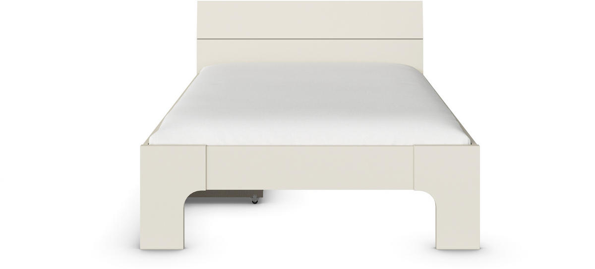 BETT 140/200 cm  in Champagner   - Champagner, Basics, Holzwerkstoff (140/200cm) - Boxxx