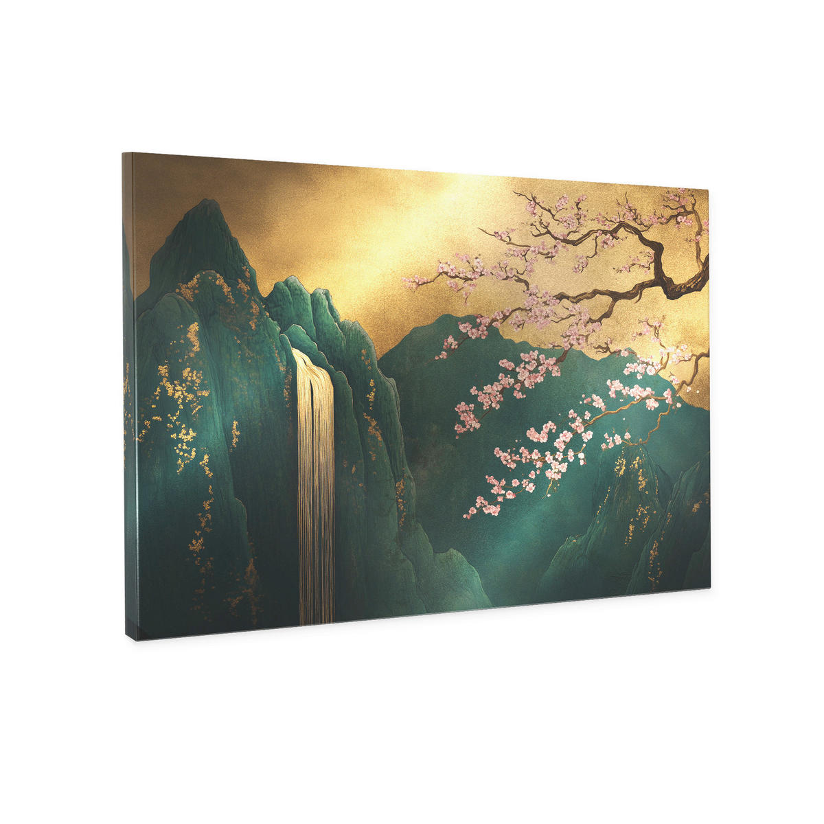 LEINWANDBILD orientalisch 70/100 cm  - Dunkelgrün/Pink, Basics, Holz/Textil (70/100cm)