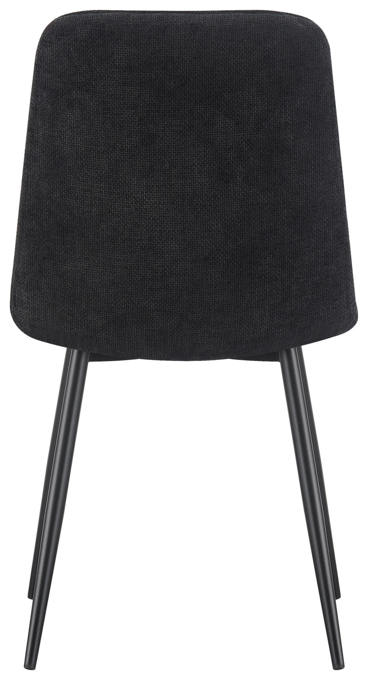 STUHL  in Eisen Leinenoptik Holz, Metall, Textil  - Schwarz, KONVENTIONELL, Holz/Textil (45/89/58cm) - MID.YOU