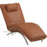 RELAXLIEGE in Leder Braun - Edelstahlfarben/Braun, Design, Leder/Metall (70/95/208cm) - Koinor RELAXLIEGE in Leder Braun - Edelstahlfarben/Braun, Design, Leder/Metall (70/95/208cm) - Koinor