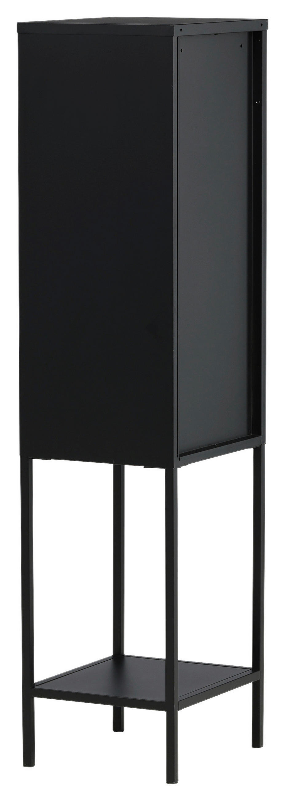 VITRINE in Schwarz  - Schwarz, Design, Metall (40.5/150/35cm) - Livetastic