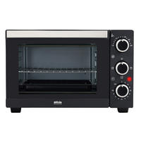 MINIBACKOFEN  - Schwarz, Basics, Kunststoff (40,5/26,5/35cm) - Silva Homeline