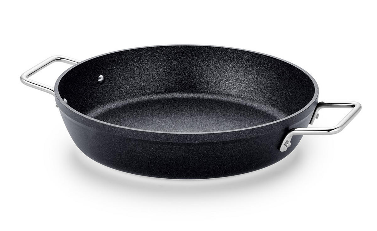 SERVIERPFANNE ADAMANT 28 cm  - Schwarz, Basics, Metall (28cm) - Fissler