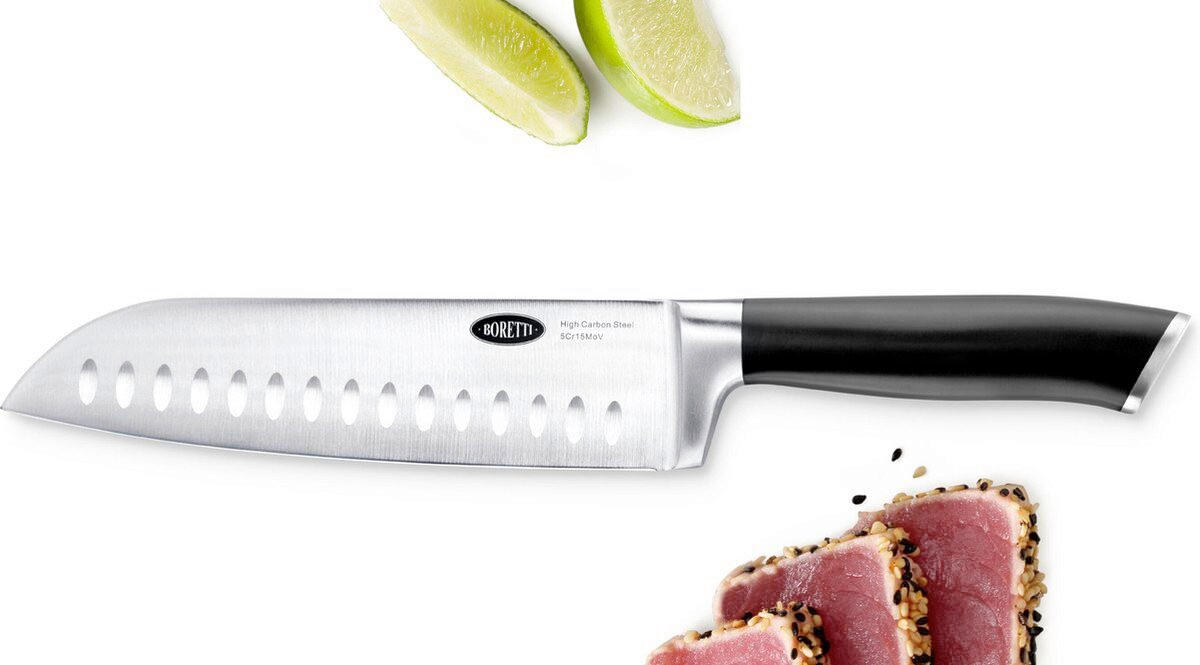 SANTOKU NOŽ  Boretti        32 cm    - srebrna, Osnovno, metal (32cm)