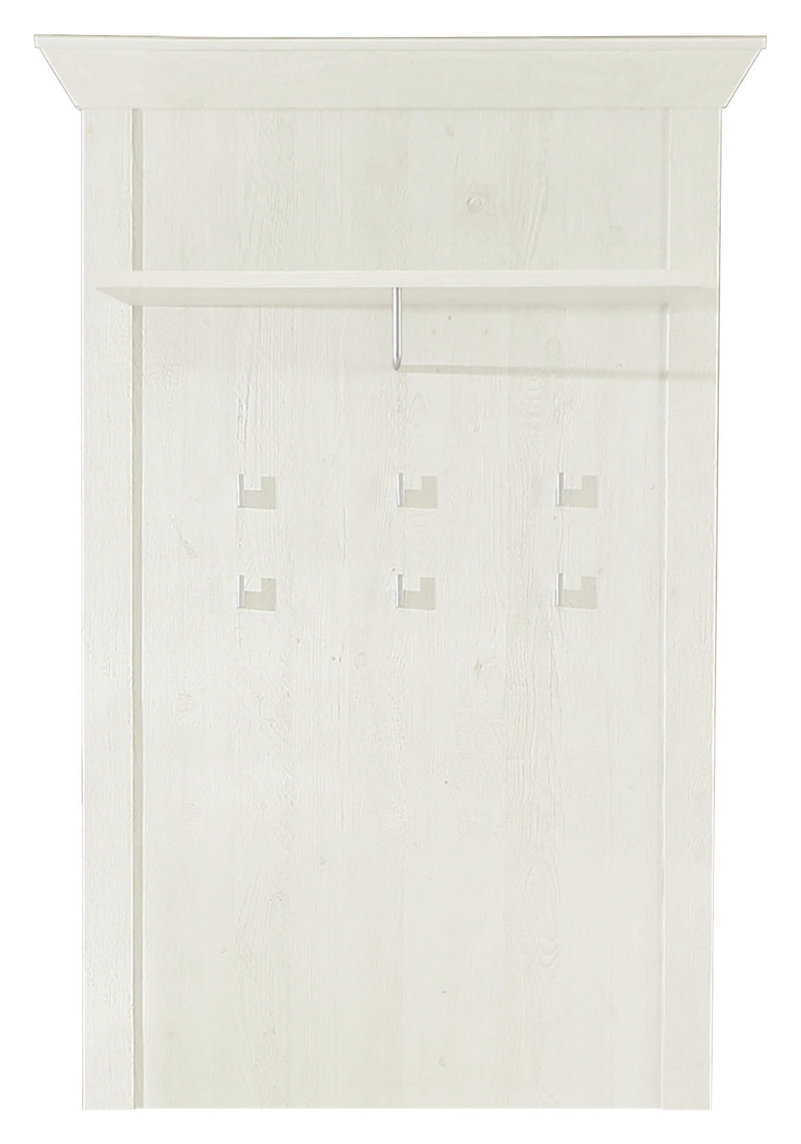 WANDPANEEL Weiß, Pinienfarben  - Weiß/Pinienfarben, Basics, Holzwerkstoff/Kunststoff (97,3/153,6/27,5cm) - Livetastic