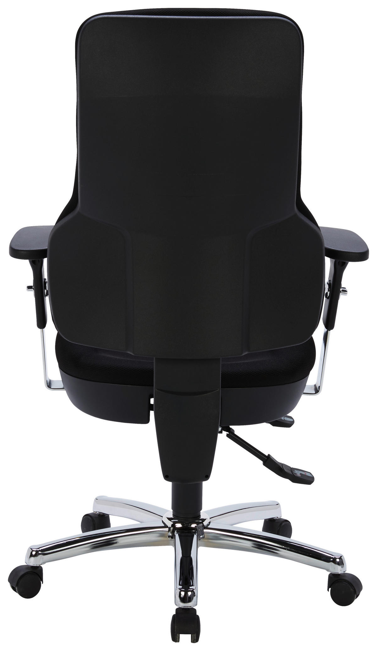 DREHSTUHL  in Webstoff Schwarz, Alufarben  - Schwarz/Alufarben, Konventionell, Kunststoff/Textil (60/110-121/49cm) - Topstar