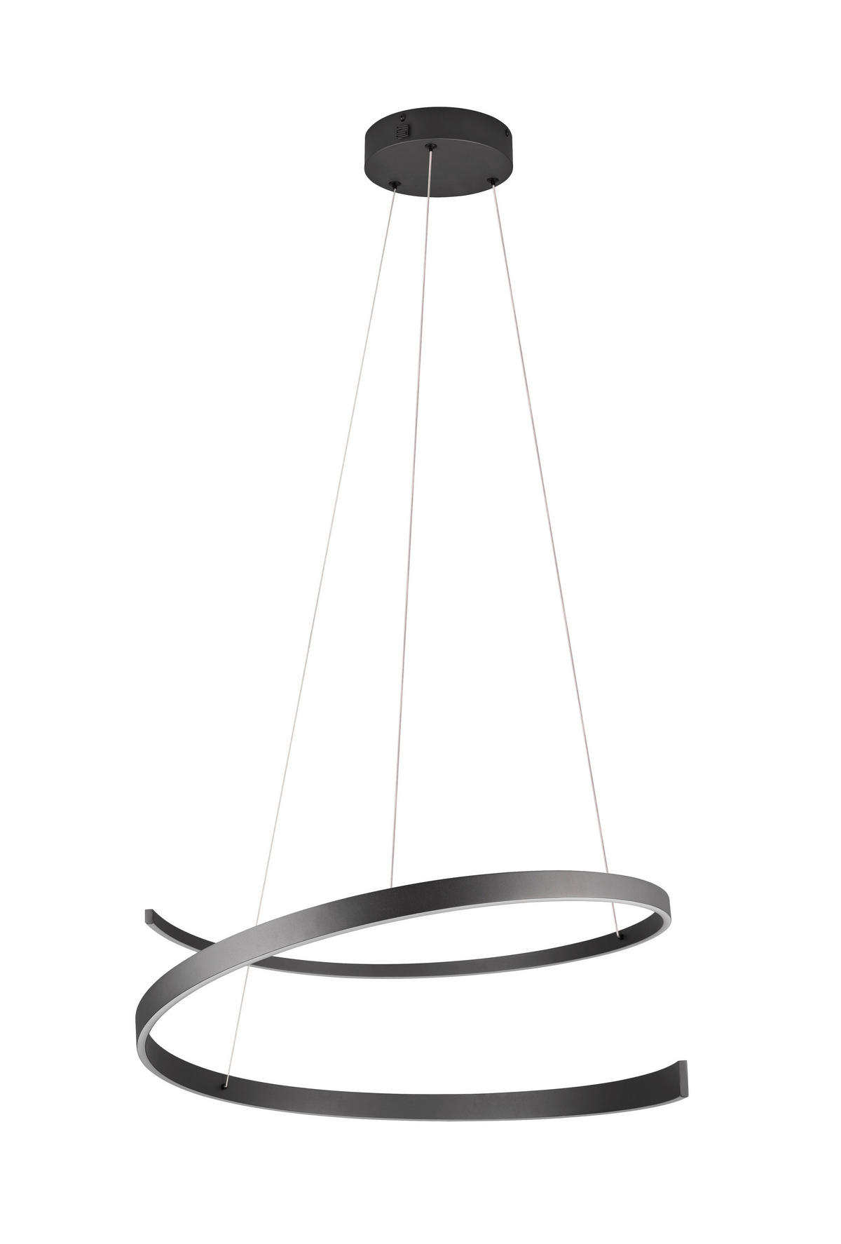 LED-HÄNGELEUCHTE Cinardi 75/200 cm   - Schwarz, Design, Metall (75/200cm) - Cinque