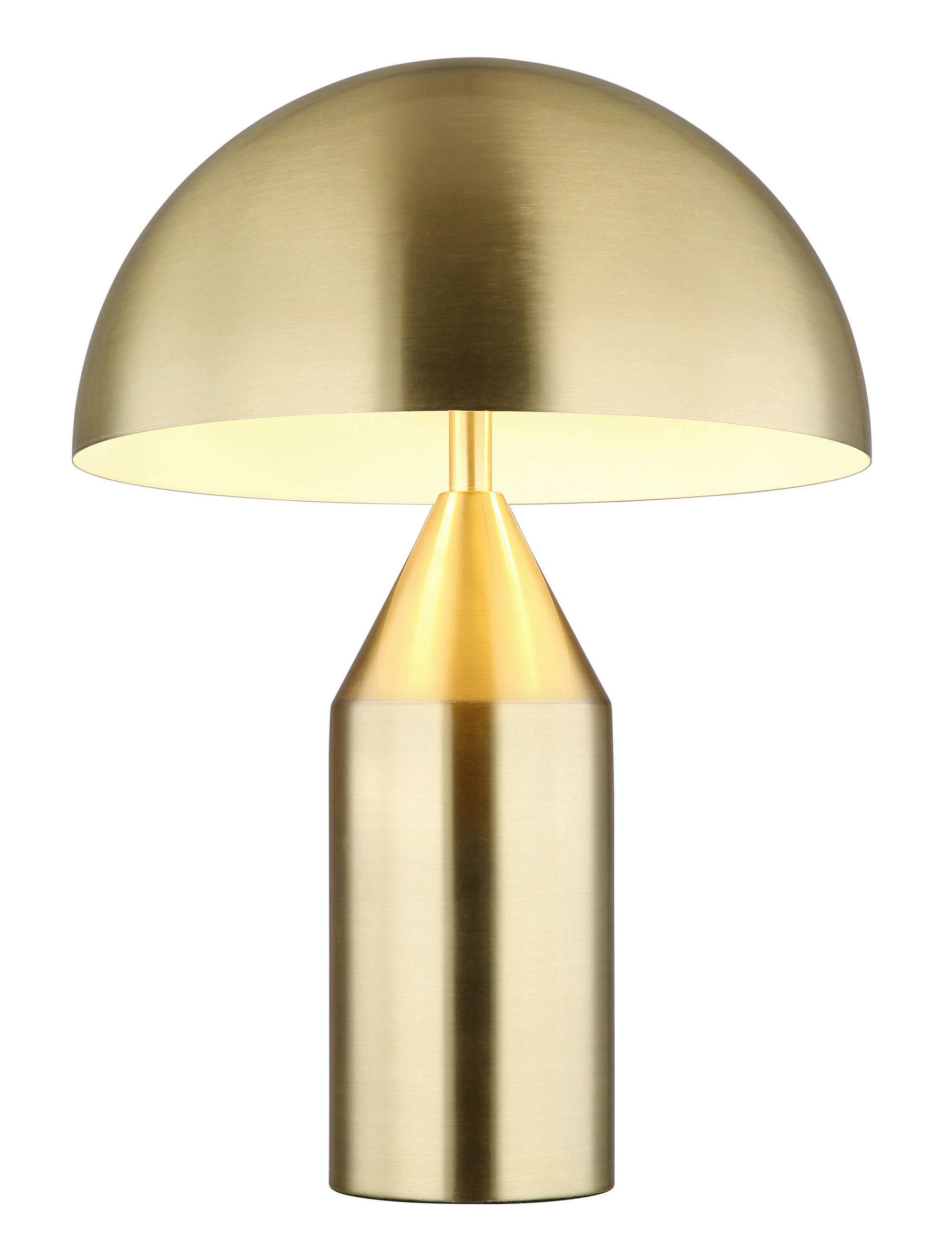 BORDSLAMPA 28/39 cm   - vit/mässingsfärgad, Design, metall (28/39cm) - Globo