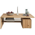 COUCHTISCH in Holz, Glas 120/70/42 cm  - Natur, Glas/Holz (120/70/42cm) - Valnatura