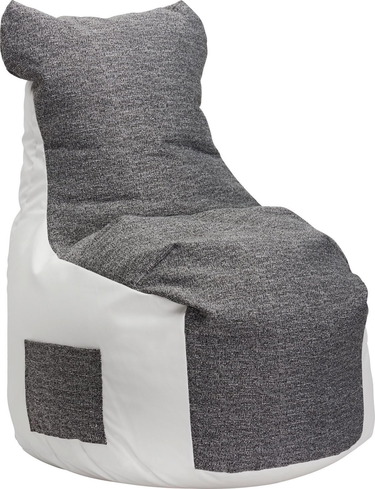 SEDACÍ VAK, sivá, biela - sivá/biela, Design, textil (85/100/85cm) - Boxxx