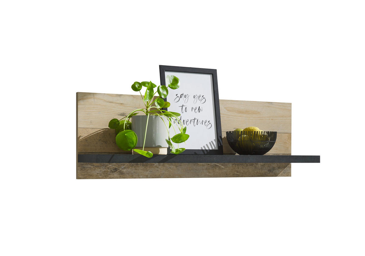 KÜCHENREGAL  - Anthrazit/Naturfarben, Trend, Holzwerkstoff (90/30/22cm) - MID.YOU