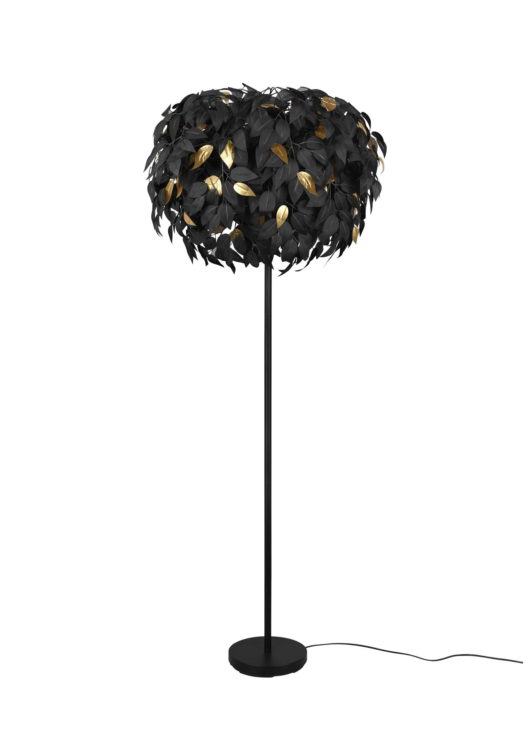 STEHLEUCHTE - Goldfarben/Schwarz, Trend, Kunststoff/Metall (70/180cm)