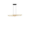 LED-HÄNGELEUCHTE Salinas 110/150/40 cm   - Messingfarben/Schwarz, Trend, Metall (110/150/40cm) - Trio Leuchten