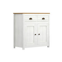 KOMMODE  in 86/90/45 cm  - Messingfarben/Weiß, Natur, Holz/Metall (86/90/45cm) - Livetastic