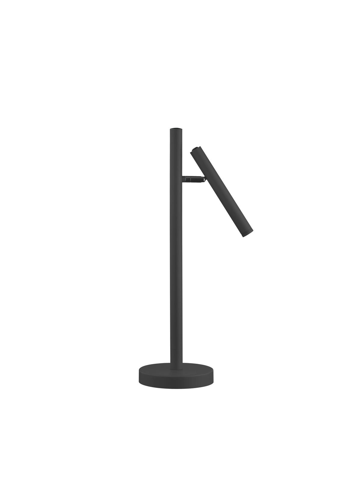AKKU-TISCHLEUCHTE Streak  50 cm  - Schwarz, Design, Metall (50cm) - Hell