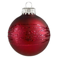 JULGRANSKULA 8 cm  - bordeaux, Lifestyle, metall/glas (8cm) - Best Price