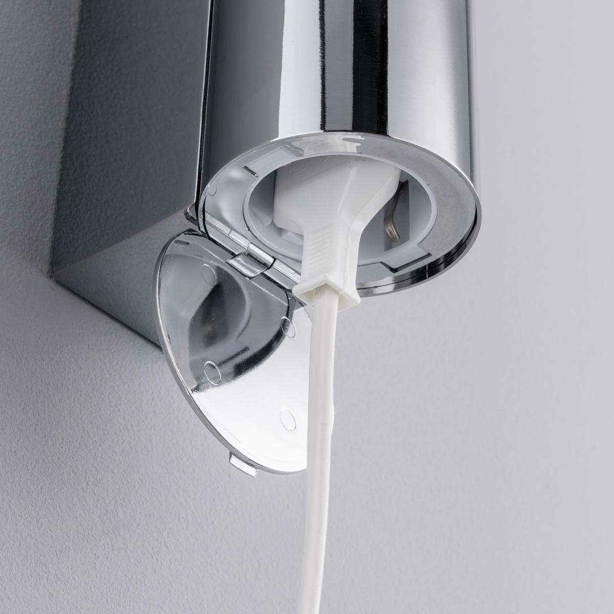 LED VÄGGLAMPA   - klar/kromfärg, Basics, metall/glas (39/6/10cm) - Celina