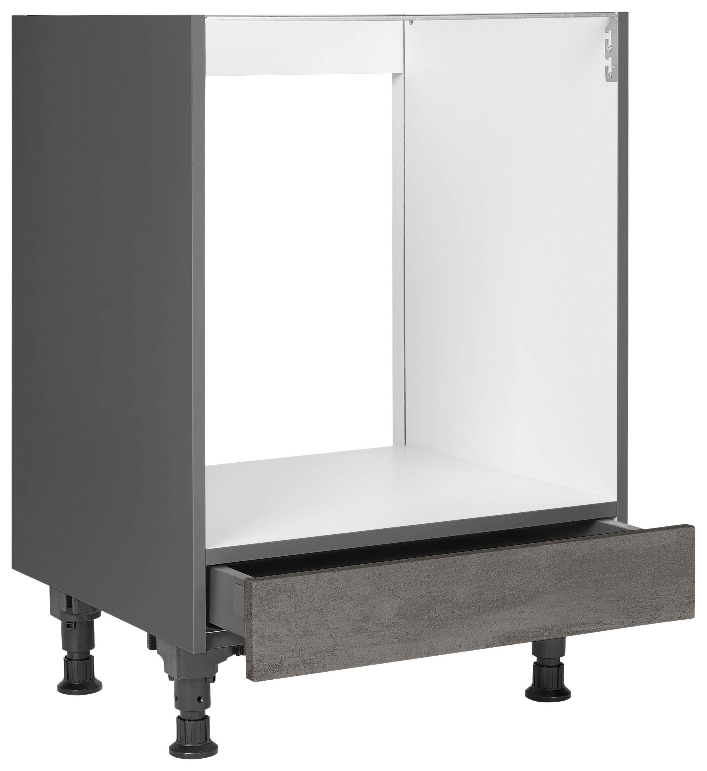 HERDUMBAUSCHRANK 60/87/56 cm  in Schieferfarben  - Schieferfarben, MODERN, Holzwerkstoff (60/87/56cm) - Nobilia