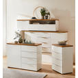 SIDEBOARD  180/89/43 cm 4 Schublade(n)  - Eichefarben/Alufarben, Design, Holzwerkstoff/Kunststoff (180/89/43cm) - Xora