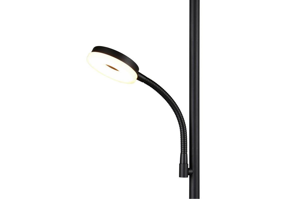 PODNA LED LAMPA - crna, Osnovno, metal (25/178cm)