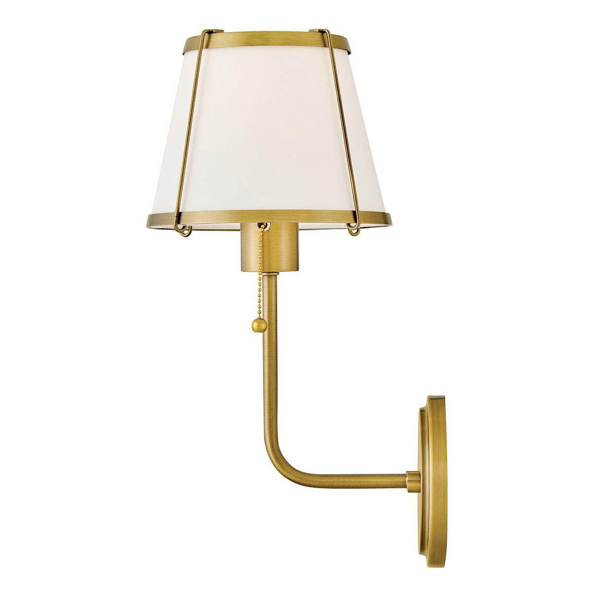 WANDLEUCHTE - Perlmutt/Goldfarben, Konventionell, Metall (40/18,4/22,2cm) - Elstead Lighting