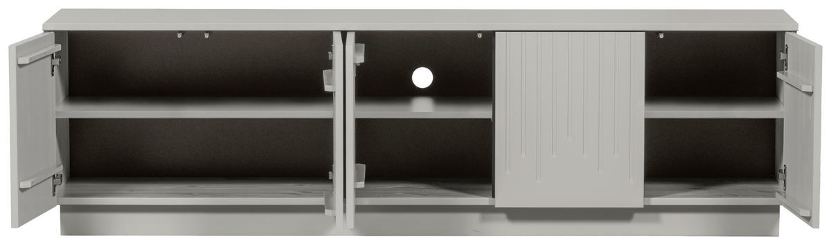 LOWBOARD Pencil 180/52/40 cm  in verschiedenen Holzdekoren erhältlich, stehend  - Hellgrau, Design, Holz (180/52/40cm) - Livetastic