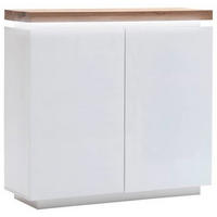 KOMMODE 120/114/40 cm  in Weiß, Eichefarben  - Eichefarben/Weiß, Design, Holz/Holzwerkstoff (120/114/40cm)