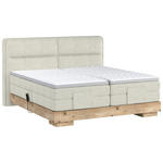 BOXSPRINGBETT 180/200 cm  in Eichefarben, Beige  - Eichefarben/Beige, Natur, Holz/Textil (180/200cm) - Valnatura