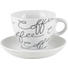 CAPPUCCINOTASSE MIT UNTERTASSE - Weiß/Grau, Basics, Keramik (0.180l) - Ritzenhoff Breker CAPPUCCINOTASSE MIT UNTERTASSE - Weiß/Grau, Basics, Keramik (0.180l) - Ritzenhoff Breker