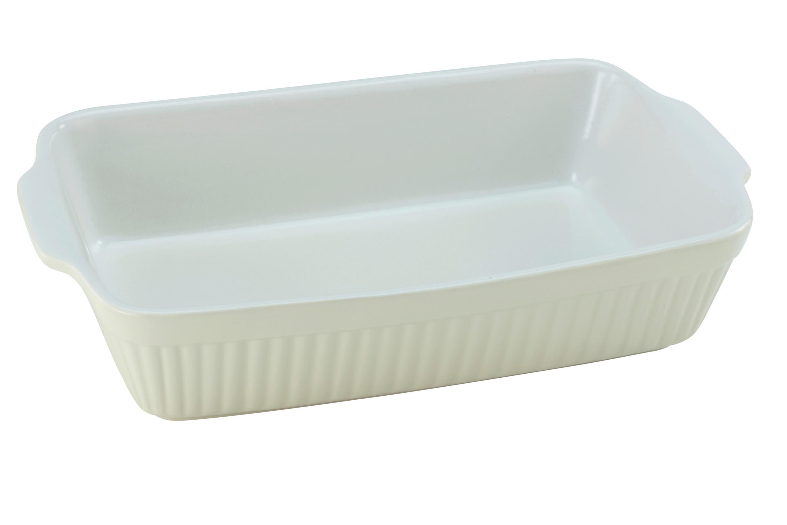 Creatable Auflaufform Weiß, Hellgelb 20x7.5x30 cm