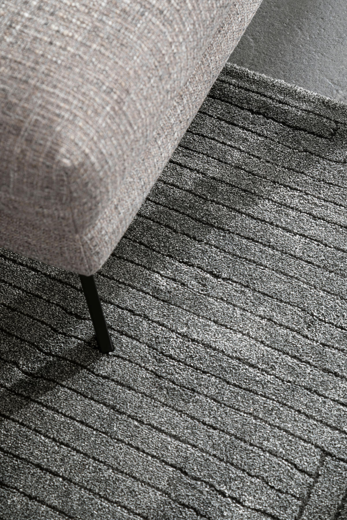 WEBTEPPICH 80/150 cm Pure Design Anthrazit  - Anthrazit, Basics, Textil (80/150cm) - Schöner Wohnen