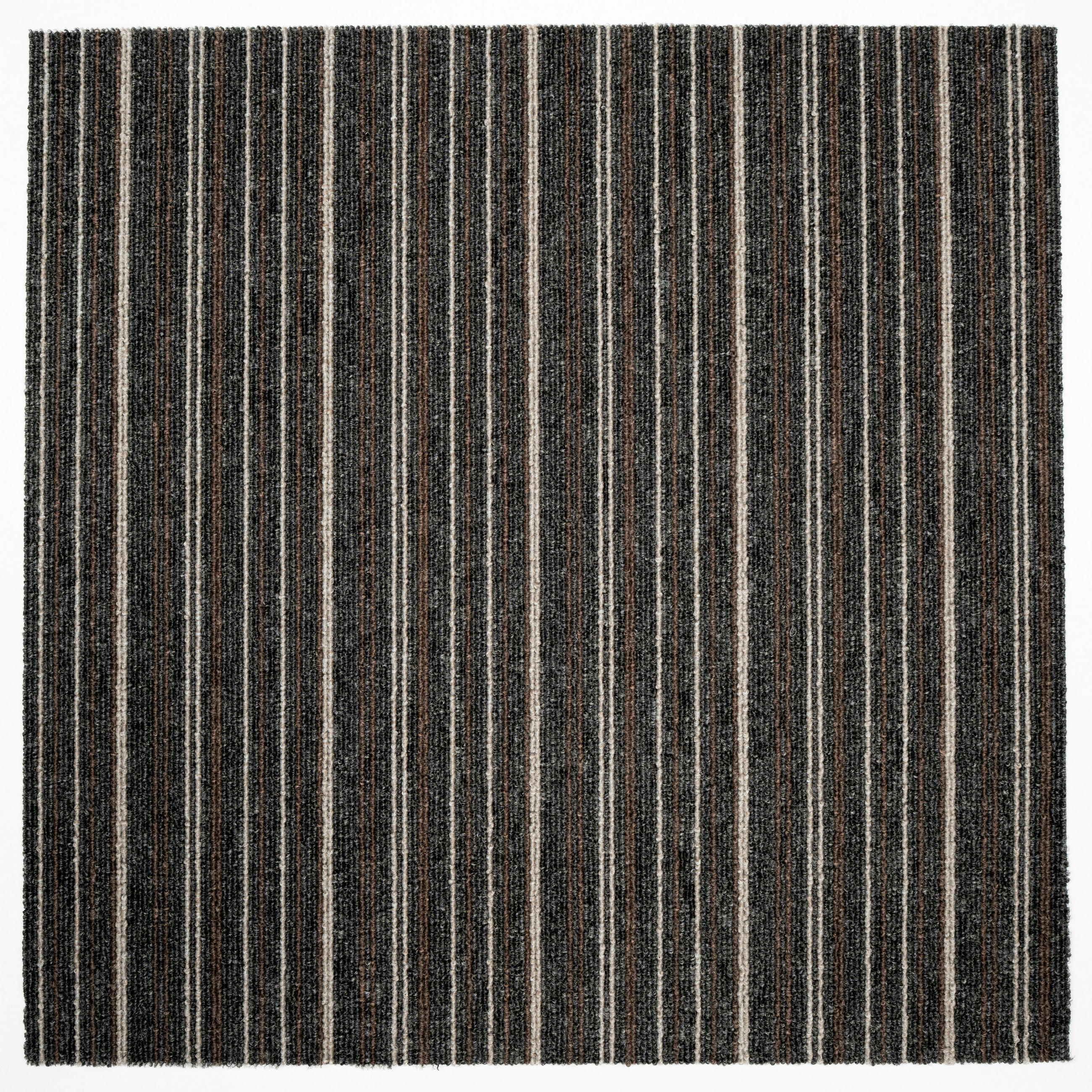 TEPPICHFLIESE 50/50 cm  in Braun, Schwarz, Beige  - Beige/Schwarz, Basics, Textil (50/50cm)