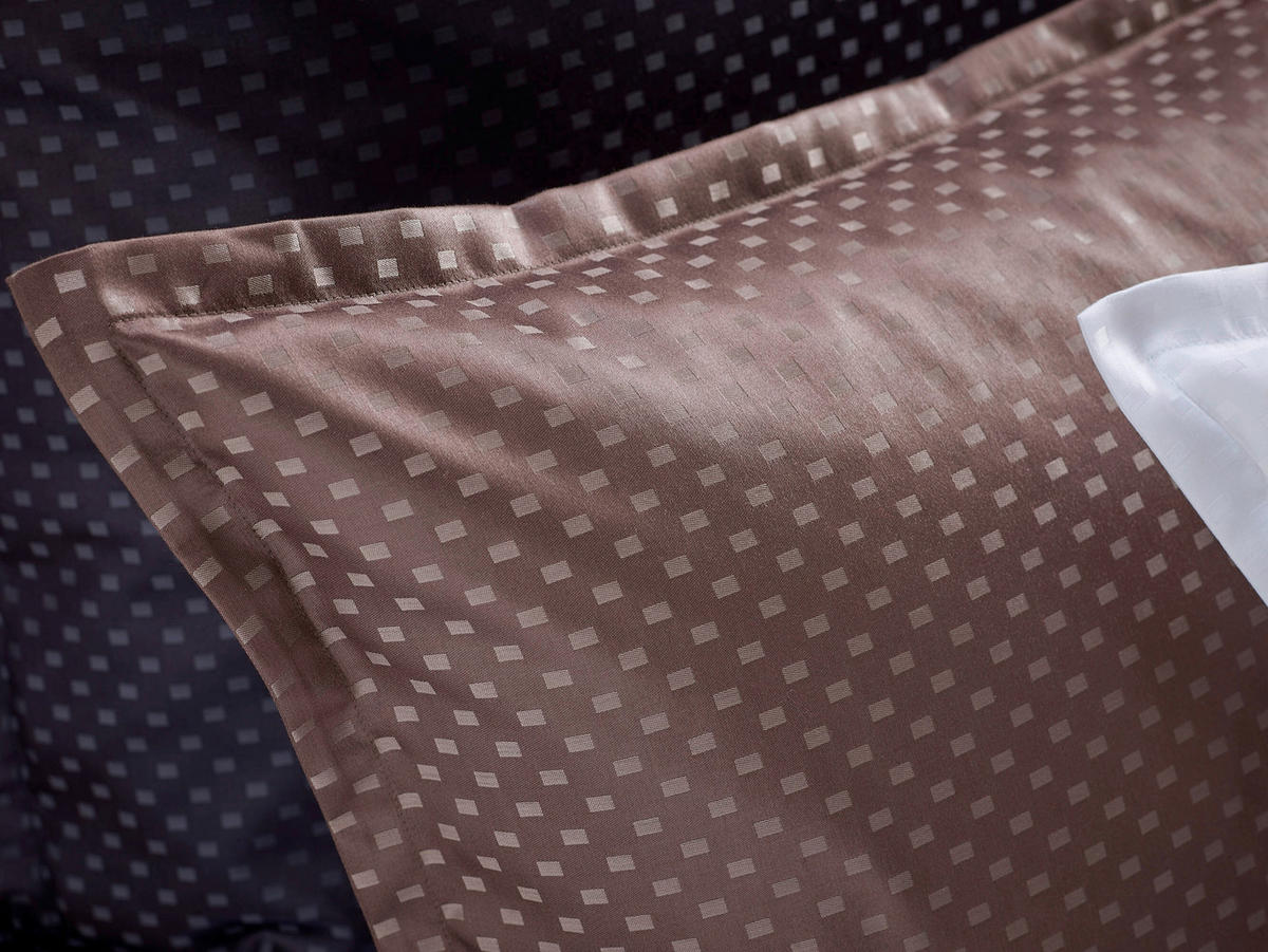 POSTELJNINA Livorno 140/200 cm damast črna  - črna, Konvencionalno, tekstil (140/200cm) - Curt Bauer