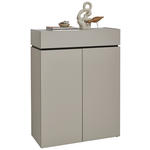 SCHUHSCHRANK  in 90/121/40 cm  - Kaschmir/Schwarz, Design, Holzwerkstoff/Kunststoff (90/121/40cm) - Voleo