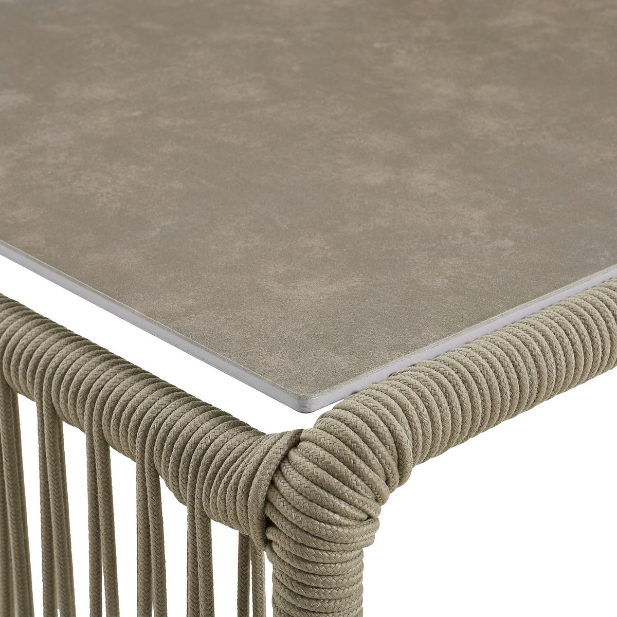 LOUNGETISCH  - Taupe/Hellbraun, Design, Glas/Textil (83/83/44cm) - Amatio