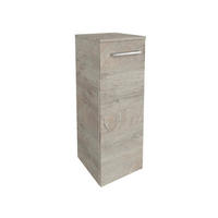 MIDISCHRANK 30,2/82,6/32 cm  - Chromfarben/Eichefarben, Basics, Glas/Holzwerkstoff (30,2/82,6/32cm) - MID.YOU