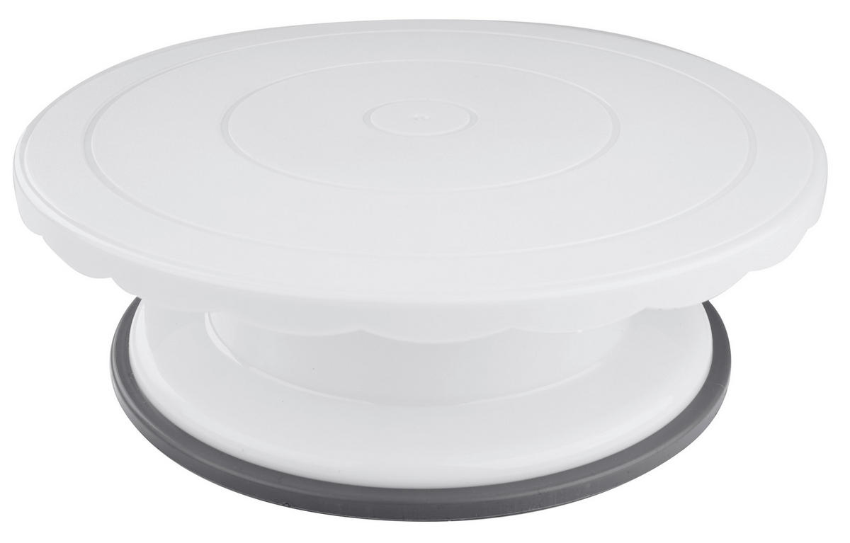 TORTENPLATTE 27,5 cm  - Weiß, Basics, Kunststoff (27,5cm) - Dr.Oetker