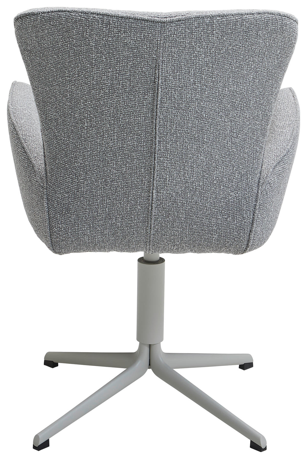 ARMLEHNSTUHL  in Eisen Jacquard, Flachgewebe  - Grau, Design, Textil/Metall (63/92/63cm) - Valdera