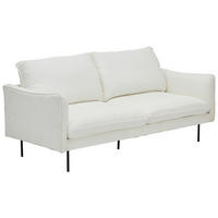 SOFA tekstil  bijela    - bijela/crna, Trend, tekstil/metal (198/90/85cm) - MID.YOU
