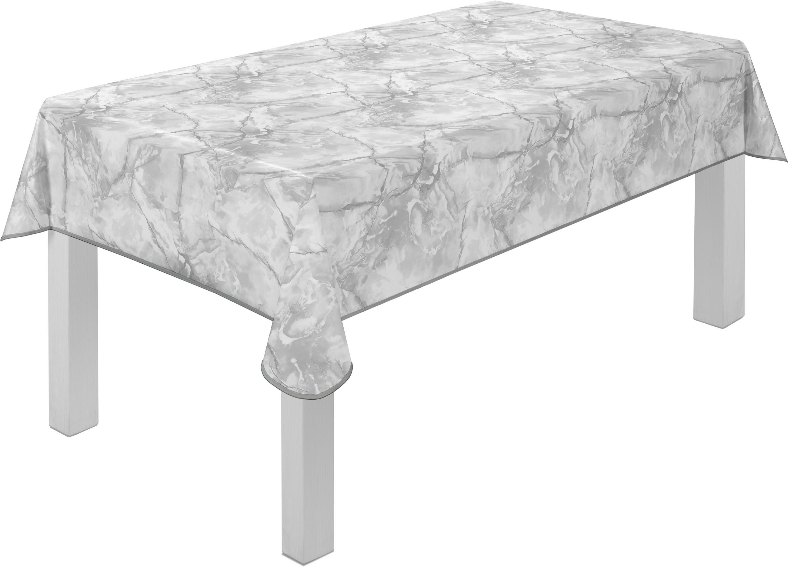 TISCHDECKE MILANO 130/220 cm  - Hellgrau, KONVENTIONELL, Textil (130/220cm) - Peyer Syntex