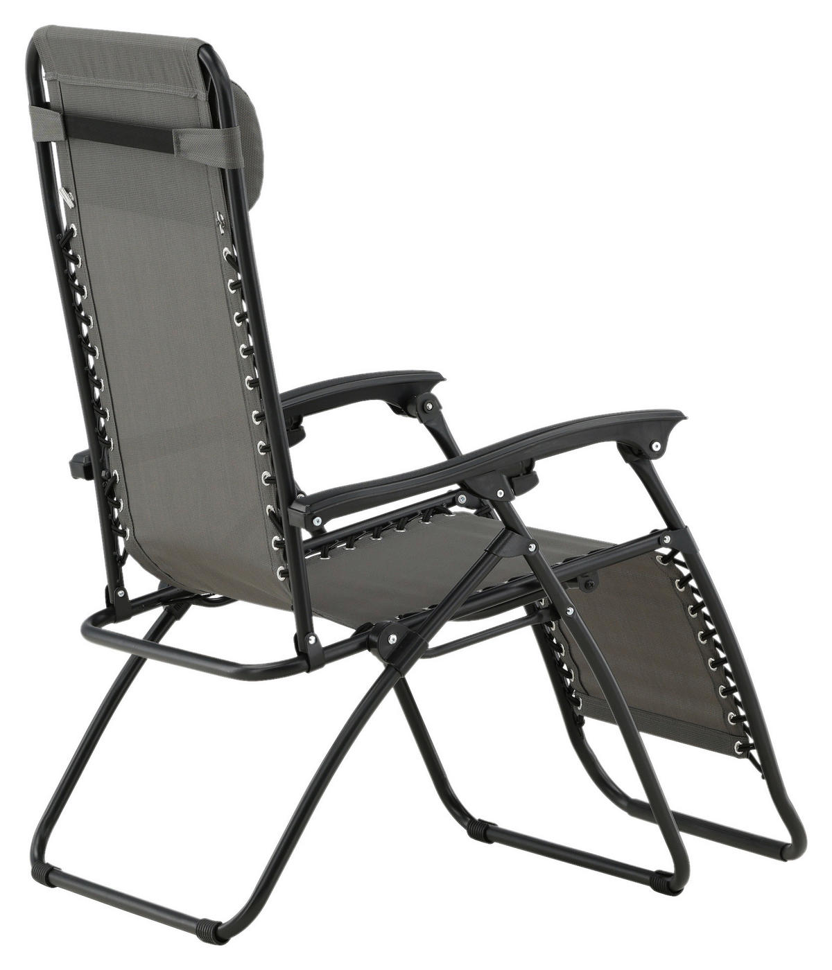 GARTEN-RELAXSESSEL 68/112/90 cm  - Grau, KONVENTIONELL, Kunststoff/Textil (68/112/90cm) - Gardenson