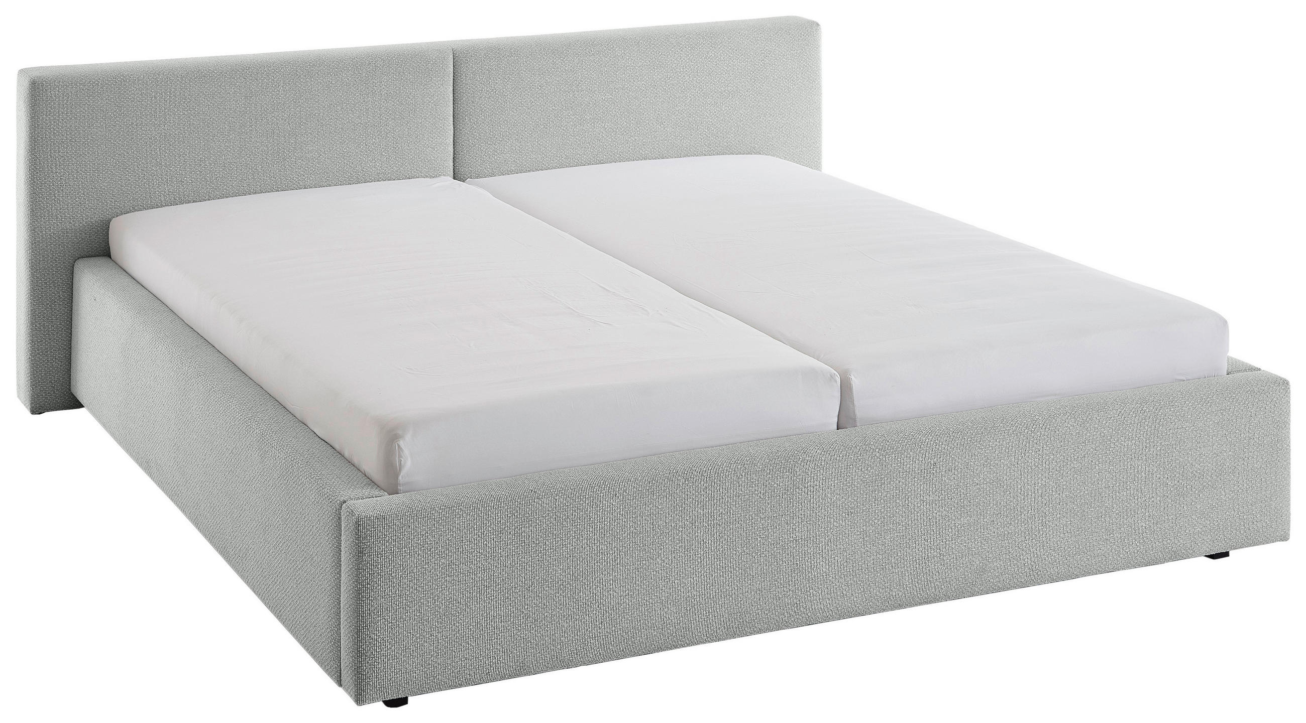 POLSTERBETT 160/200 cm, inkl.  in Grau  - Grau, Basics, Textil (160/200cm) - Boxxx