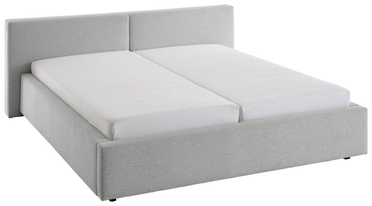 POLSTERBETT 160/200 cm  in Grau  - Grau, Basics, Holz/Textil (160/200cm) - Boxxx