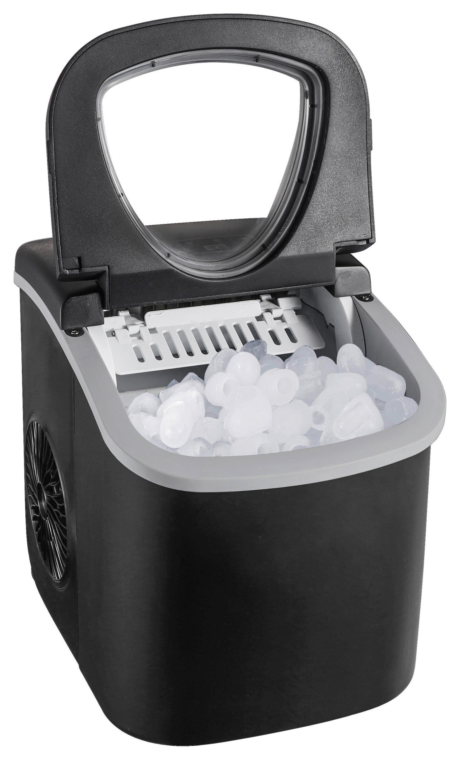 EISWÜRFELMASCHINE  - Schwarz, Trend, Kunststoff (22,2/29,4/29cm)