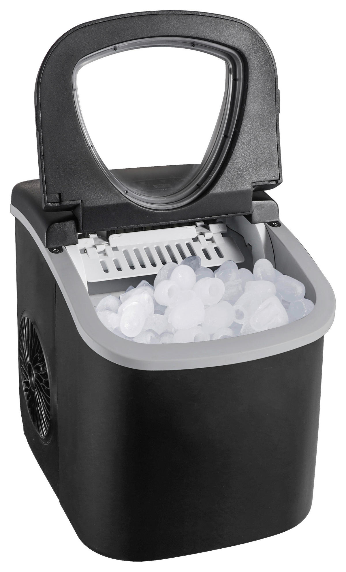 EISWÜRFELMASCHINE  - Schwarz, Trend, Kunststoff (22,2/29,4/29cm)