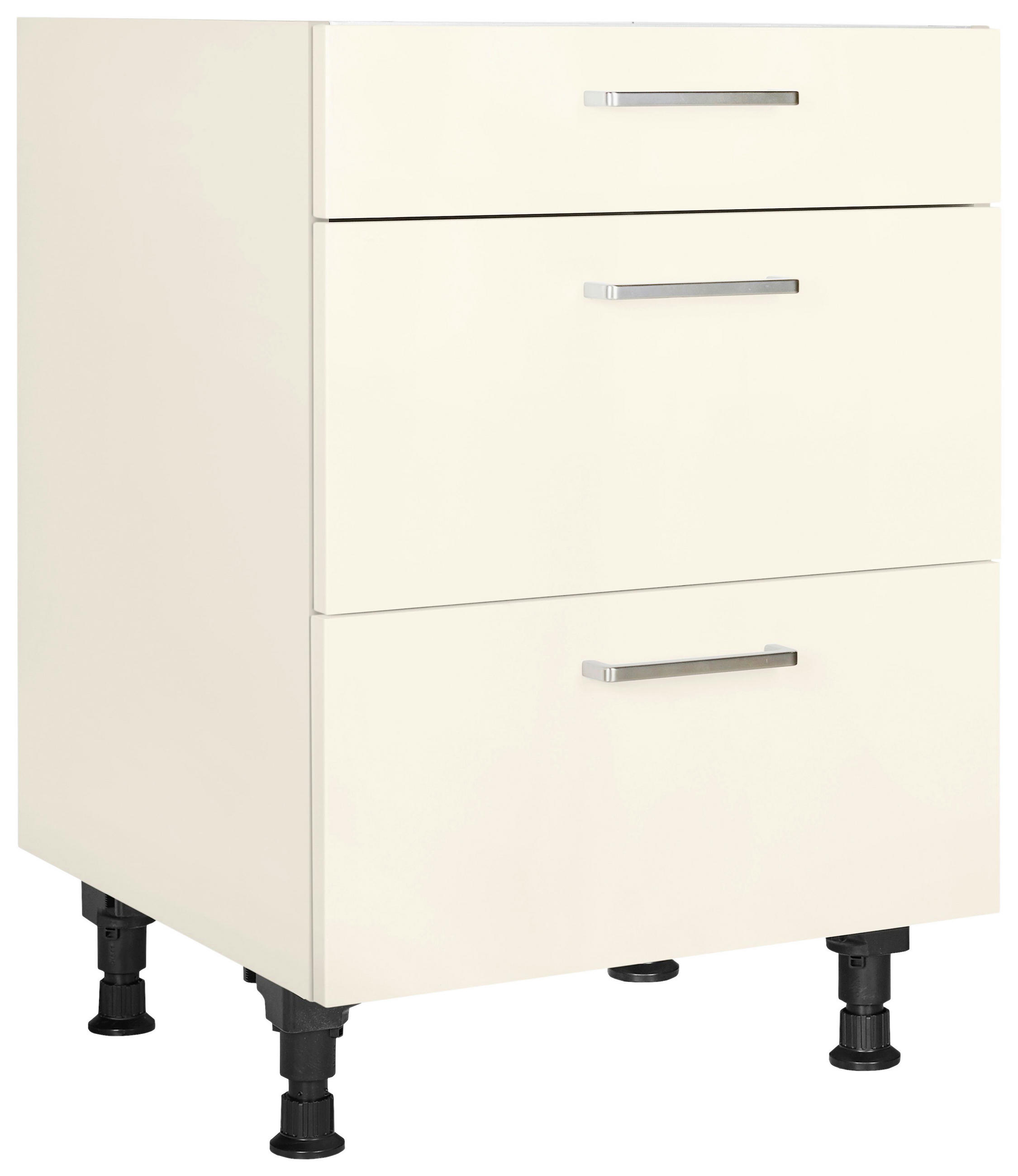 KOCHFELDUMBAUSCHRANK 60/87/56 cm  in Magnolie  - Edelstahlfarben/Magnolie, MODERN, Holzwerkstoff/Metall (60/87/56cm) - Nobilia