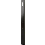 GARDEROBENPANEEL 15/170/3 cm - Schwarz, Design, Glas/Holzwerkstoff (15/170/3cm) - Moderano
