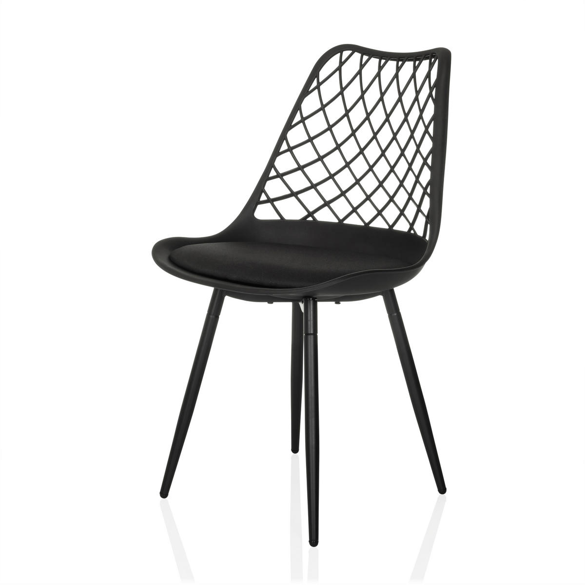 ZAHRADNÍ ŽIDLE, plast - černá, Moderní, kov/plast (48/83/57cm) - MID.YOU